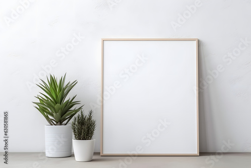 Neutral and Stylish Frame Mockup, generative, ai