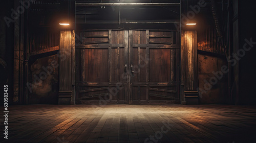 Wooden fantasy doors door brown wood © stocker