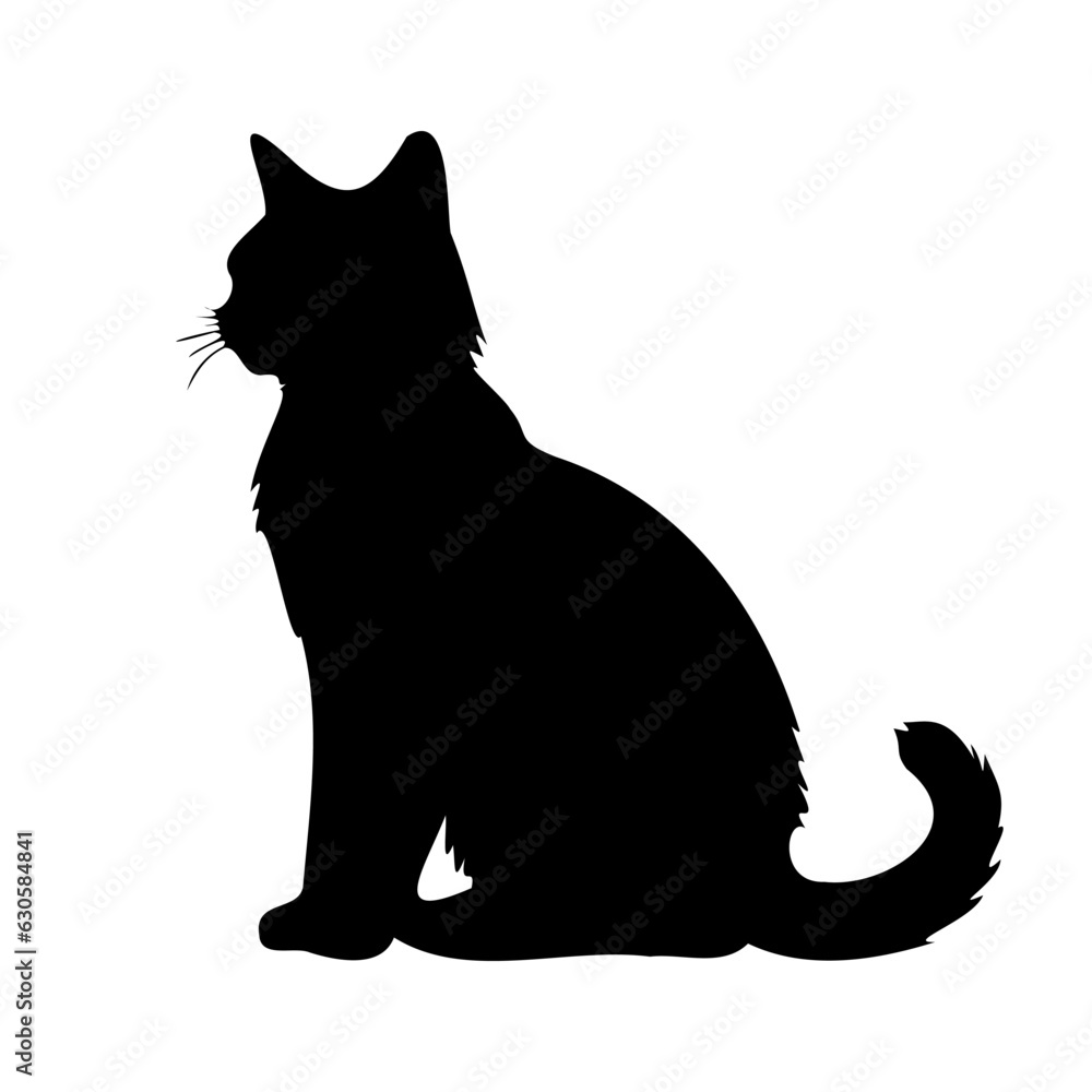 Cat line icon. Wool, tail, whiskers, kittens, claws, milk, purring, house, animal. Black vector icons on a white background for Business Cat line icon. Wool, tail, whiskers, kittens, claws, milk, purring, house, animal. Black vector icons on a white background for Business