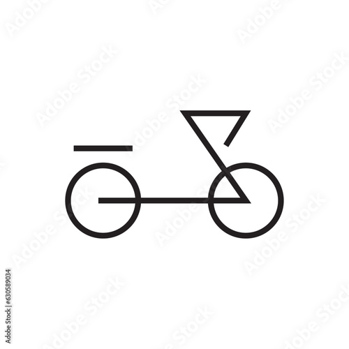 bicycle icon on white background
