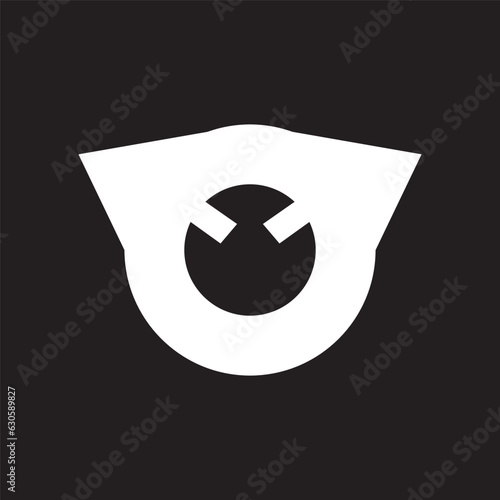 arrow or bird or alarm logo icon.