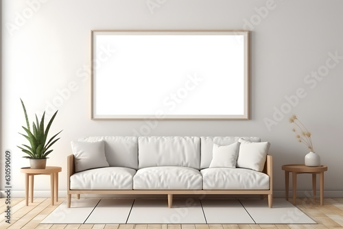 Serene and Well-Furnished Mockup  generative  ai