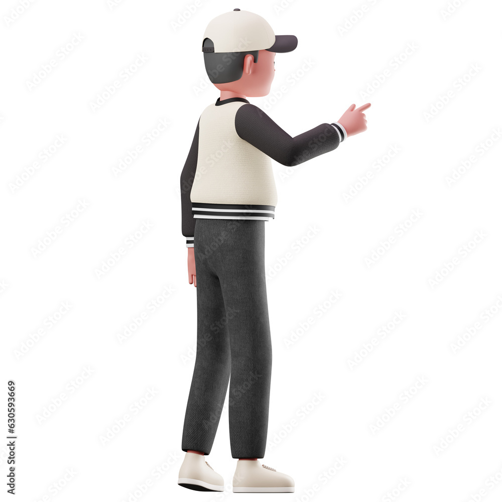 3D Character  3D Render Illustration on isolated Background PNG Style All Feeling 