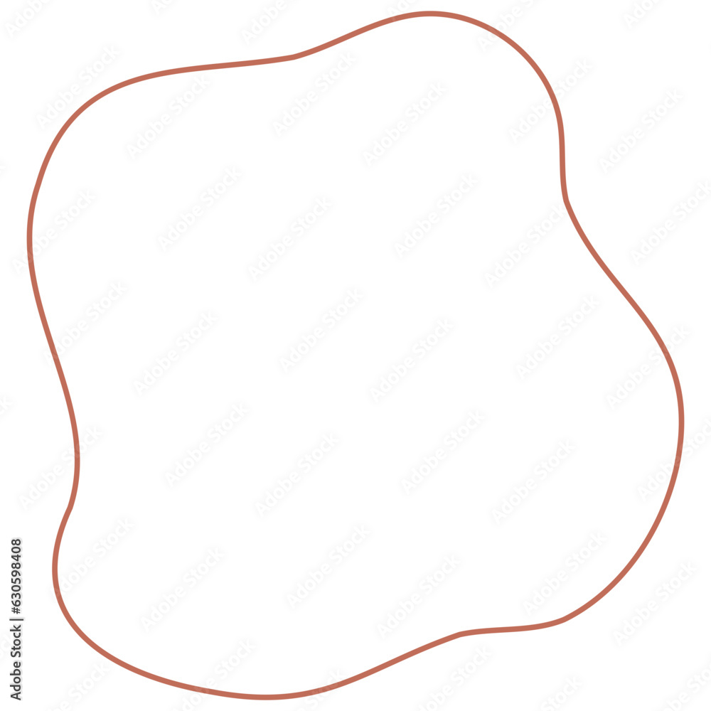 Abstract Organic Shape Outline Abstract Organic Shape Outline