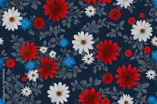 seamless floral pattern Generated by AI