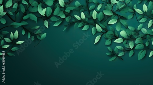 background with leaves ai generated image