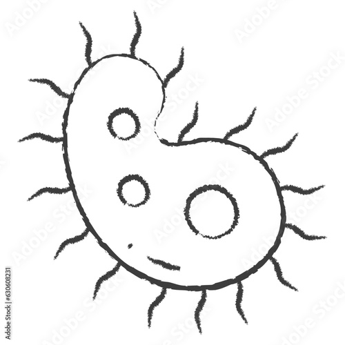 Vector hand drawn Viruses illustration