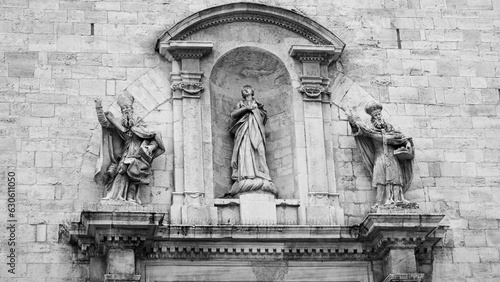 Photography statue of the virgin mary