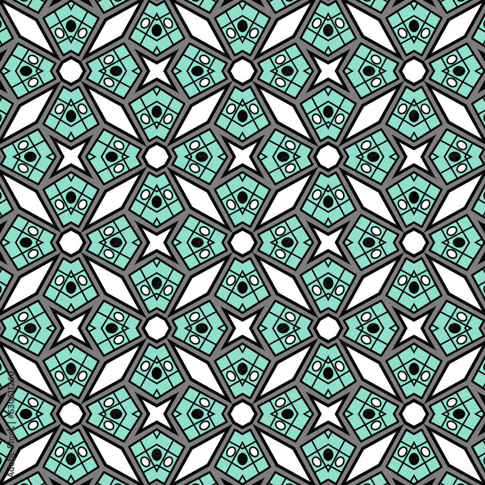 “Embrace the mesmerizing allure of patterns This background illustration weaves together a kaleidoscope of shapes and colors, creating a visual feast for the eyes.