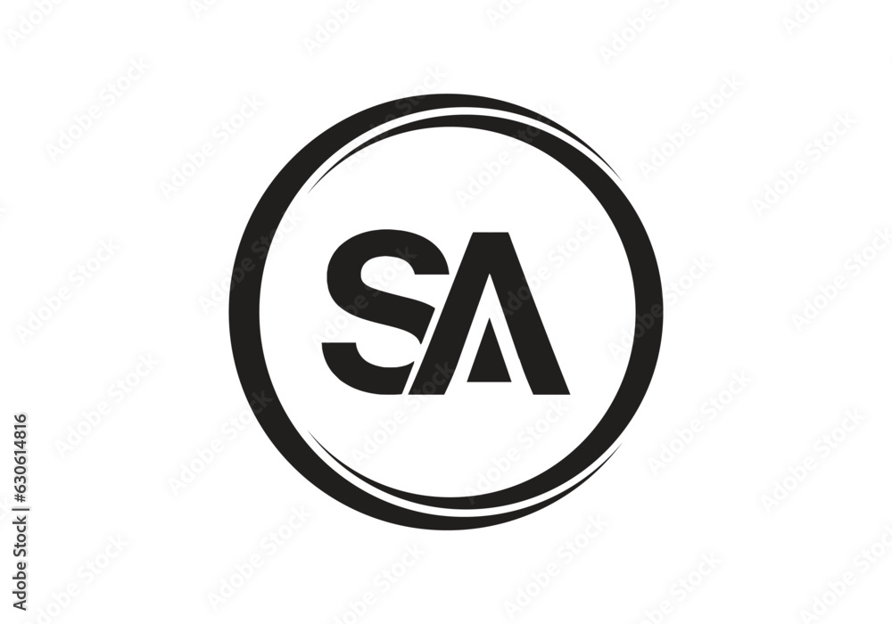 Initial monogram letter SA logo Design vector Template. SA Letter Logo Design.
Initial monogram letter SA logo Design vector Template. SA Letter Logo Design.