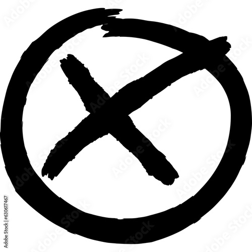 wrong doodle icon for decoration, website, web, presentation, printing, banner, logo, poster design, etc.