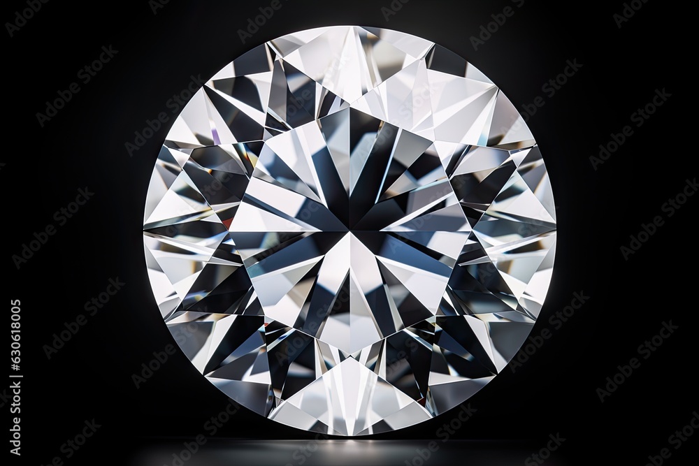 Beautiful large crystal clear shining round cut diamond Beautiful large crystal clear shining round cut diamond