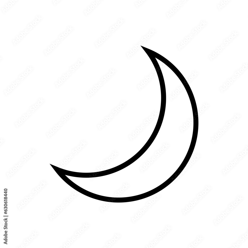 Moon Night Sleep Icon Vector Design Illustrator EPS 10 Moon Night Sleep Icon Vector Design Illustrator EPS 10