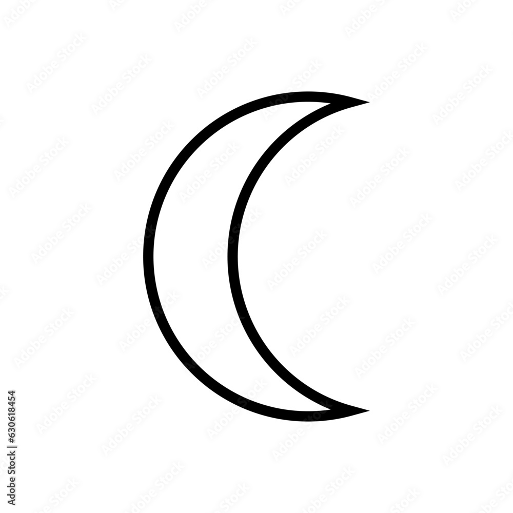 Moon Night Sleep Icon Vector Design Illustrator EPS 10