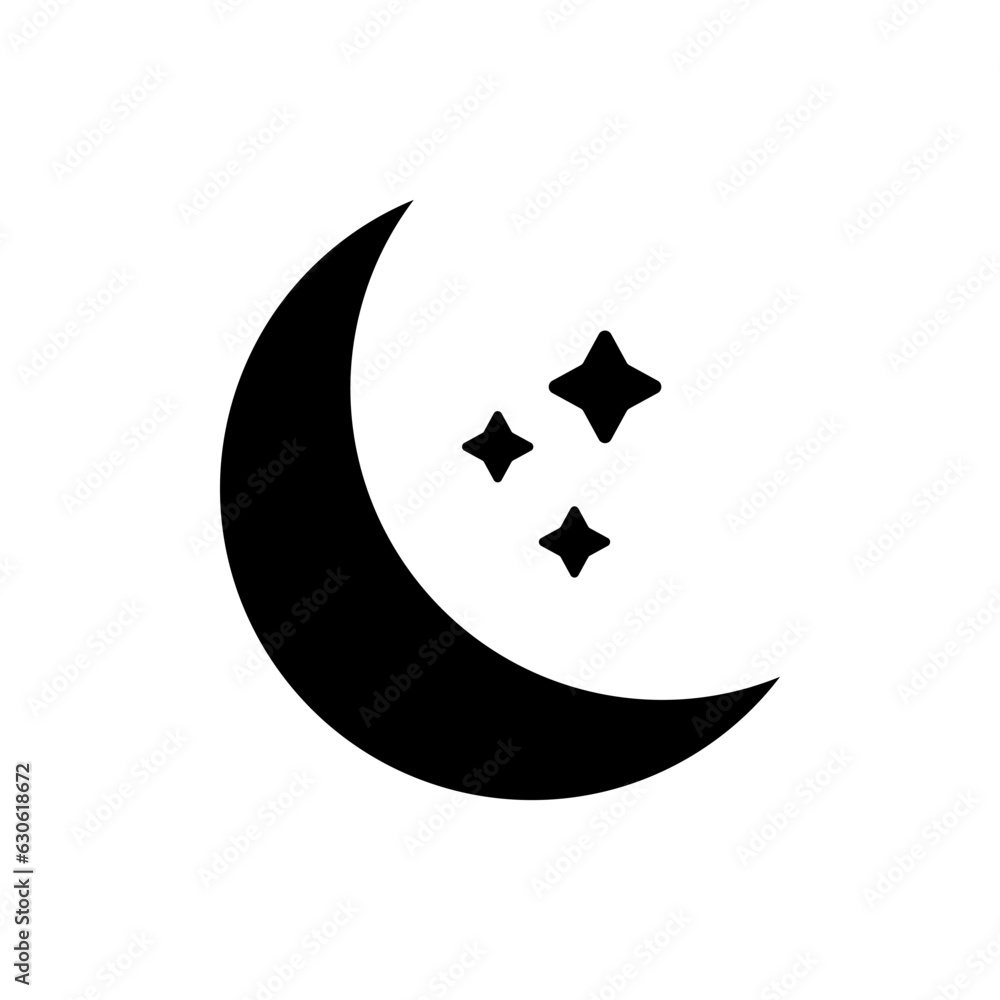 Moon Night Sleep Icon Vector Design Illustrator EPS 10 Moon Night Sleep Icon Vector Design Illustrator EPS 10
