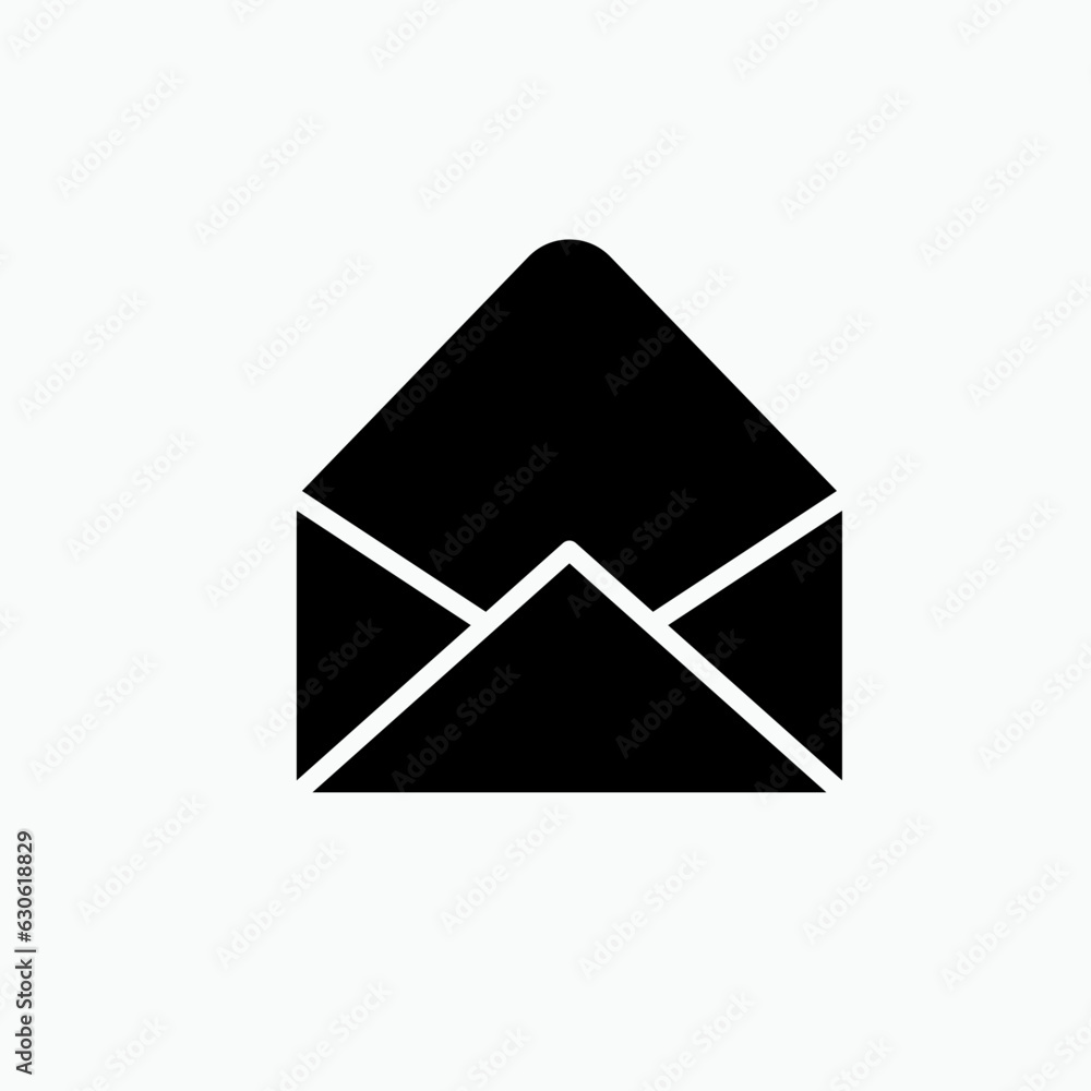 Message Icon. Document, Universal Interface Element, Sign and Symbol - Vector.   