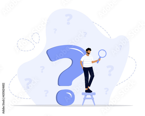 Curiosity search concept illustration. Suitable for landing page, ui, web, app intro card, editorial, flyer, 
and banner.