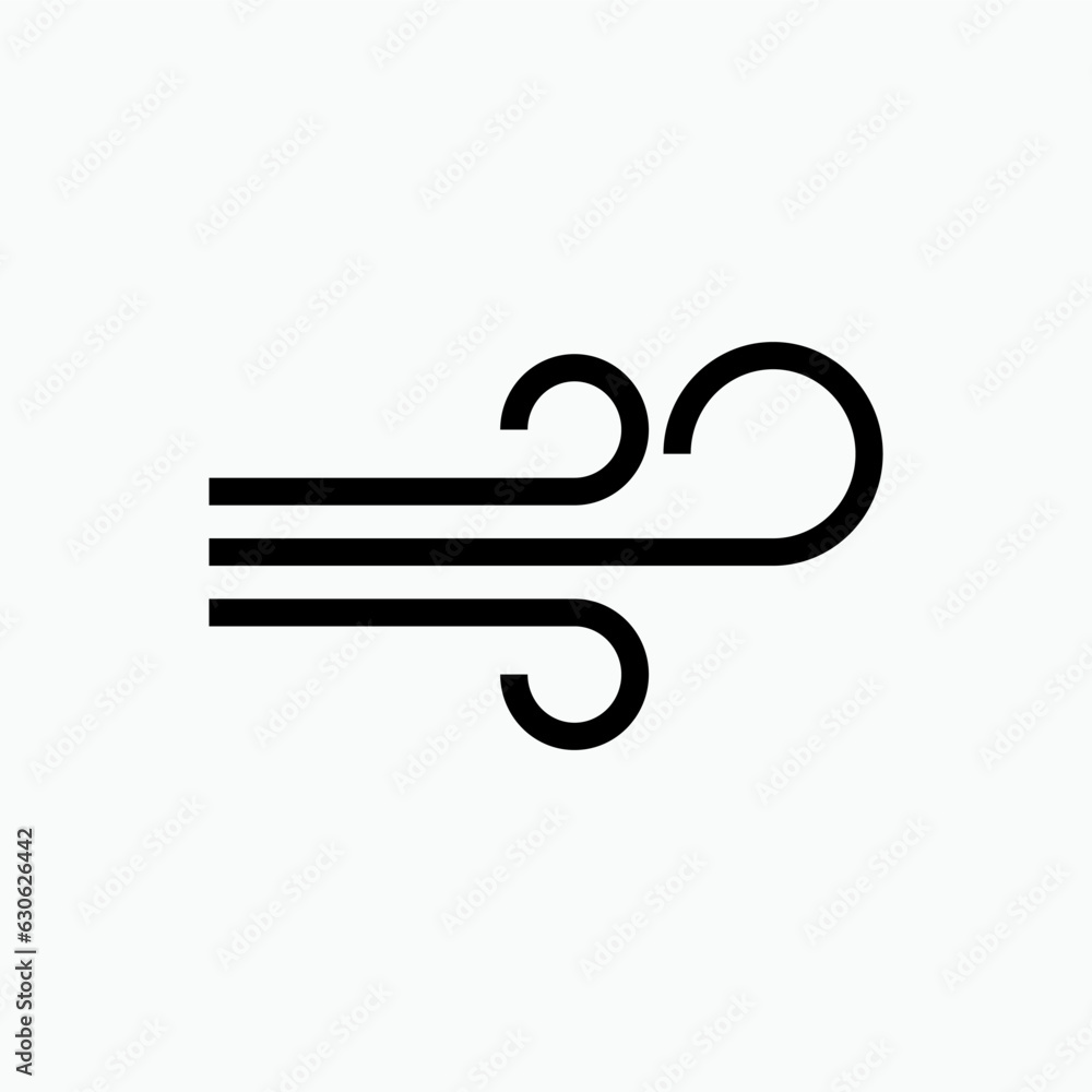Wind Icon - Vector, Sign and Symbol for Design, Presentation, Website or Apps Elements Wind Icon - Vector, Sign and Symbol for Design, Presentation, Website or Apps Elements