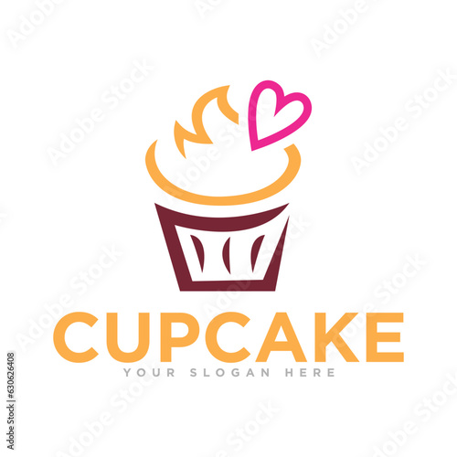 Cake Bakery Logo Design Illustration