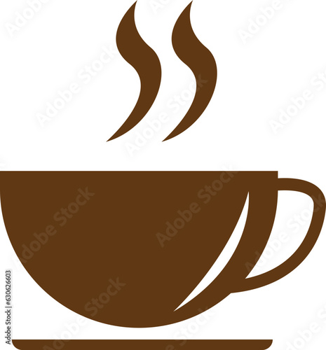 Vector hot coffee cup icon