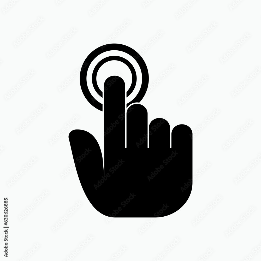 Touch Screen Icon. Finger Gesture on Device Symbol. Applied for Design, Presentation, Website or Apps Elements - Vector Touch Screen Icon. Finger Gesture on Device Symbol. Applied for Design, Presentation, Website or Apps Elements - Vector