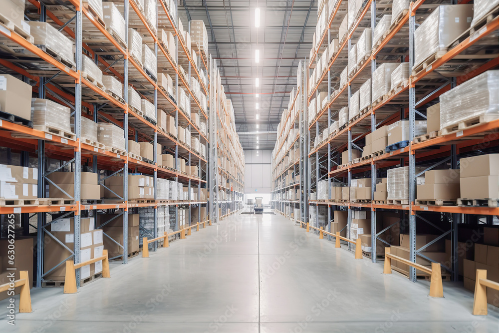 Cargo warehouse with parcels . Cargo warehouse with parcels .