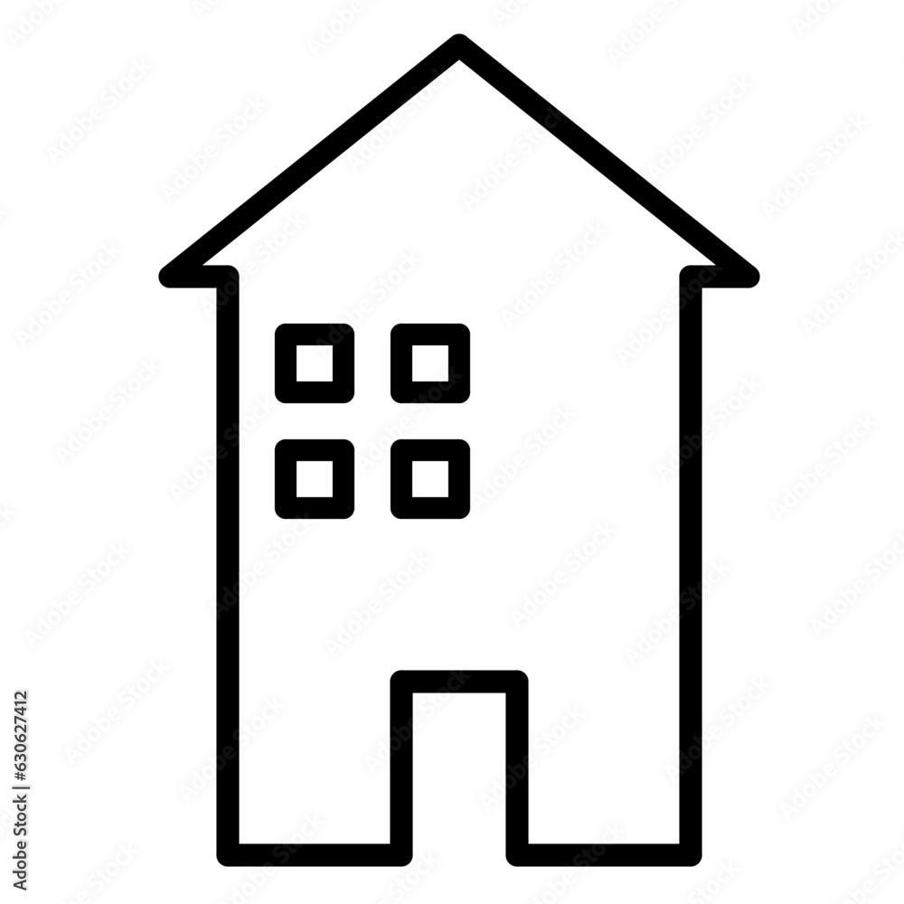 outline house icon on transparent backgrounds outline house icon on transparent backgrounds