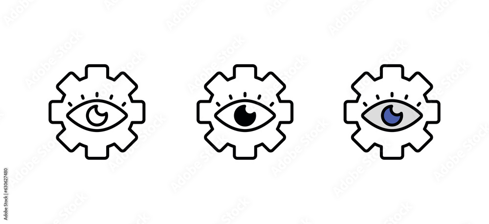 Monitor Execution icon design with white background stock illustration Monitor Execution icon design with white background stock illustration
