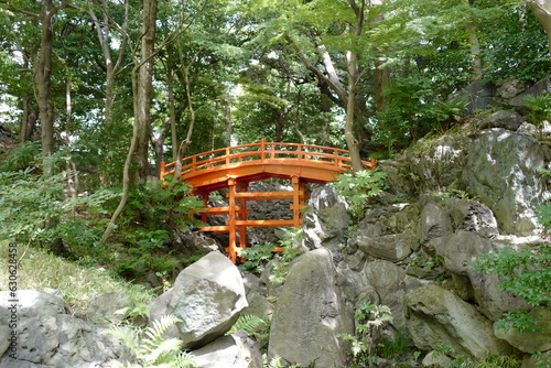 Red Bridge of The Korakuen Garden photo