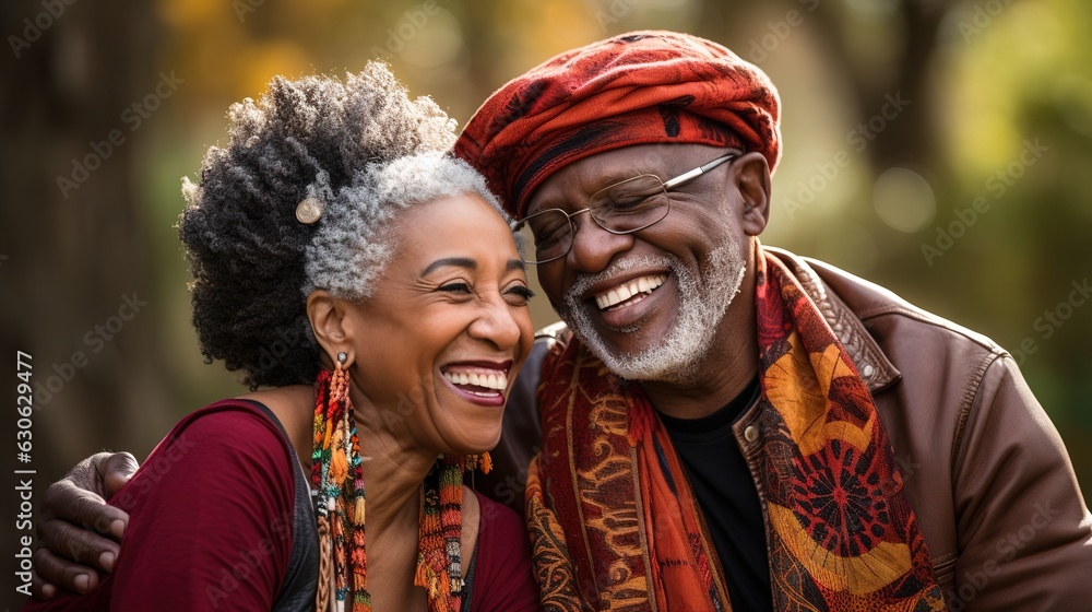 Happy mature couple. Generative AI Happy mature couple. Generative AI