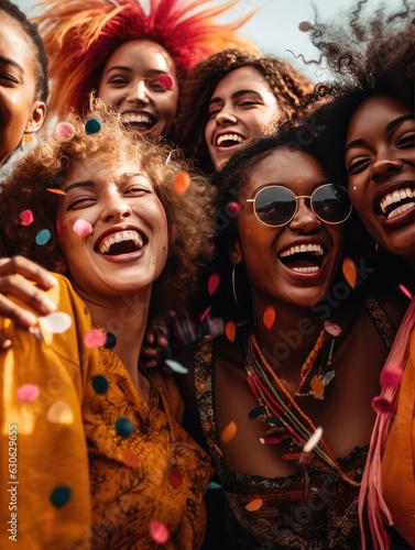 Empowering Women: Celebrating Feminism with Diverse Women - inclusive community, women's empowerment, equality advocacy, diverse sisterhood, women's strength, uplifting spirit, embracing empowerment