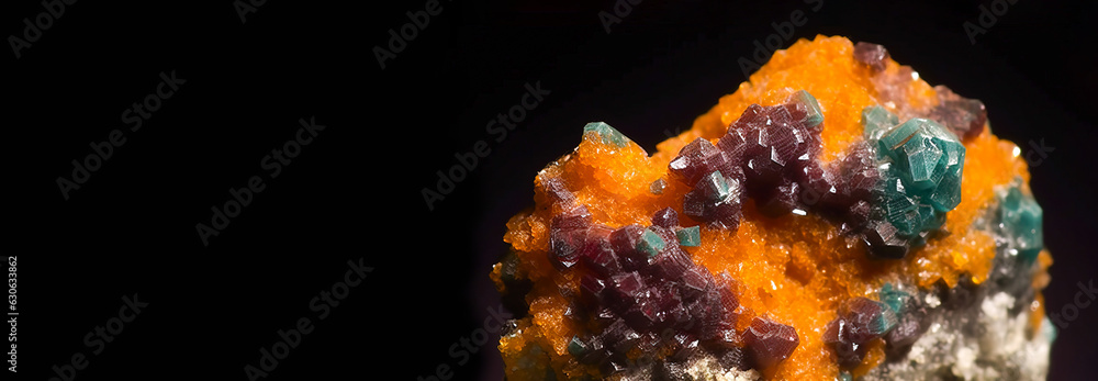 Rakovanite is rare precious natural geological stone on gradient background in low key, isolate. AI generated. Rakovanite is rare precious natural geological stone on gradient background in low key, isolate. AI generated.