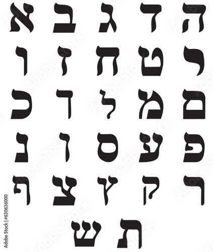 hebrew alphabet photo
