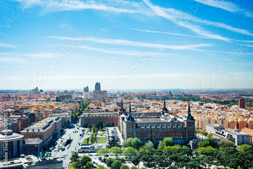 Panorama of Madrid city with Air and Space Force building © Sergey Novikov