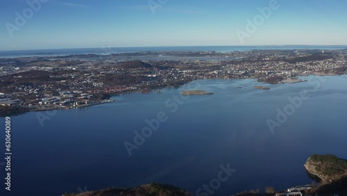 Aerial of Sandnes from Dalsnuten photo