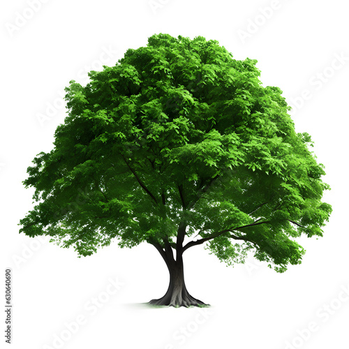 Tree isolated on white background  Tropical tree.