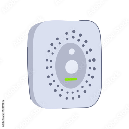 safety smoke detector cartoon. house home, carbon ceiling, system monoxide safety smoke detector sign. isolated symbol vector illustration