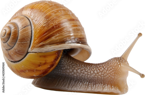 snail on a white background
