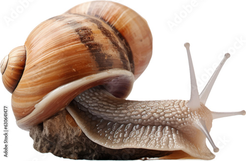 snail on a white background