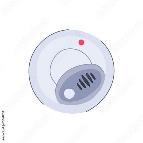 carbon smoke detector cartoon. ceiling system, monoxide flame, emergency protection carbon smoke detector sign. isolated symbol vector illustration
