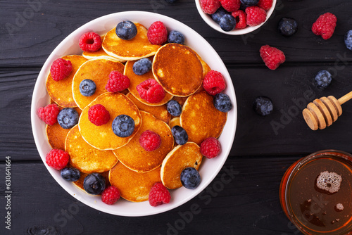 Obraz na płótnie Small american mini pancakes