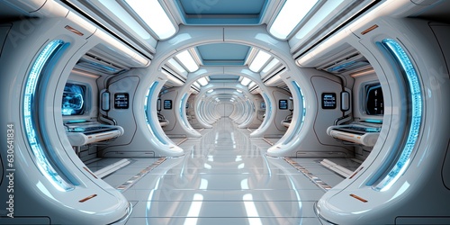 Step into the Future  A Captivating Futuristic Room. Generative AI