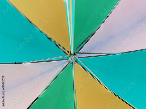 Top view  Abstract geometric soft blur colourful paint texture background of  umbrella for graphic design or stock photo  wallpaper  illustration  gradiant