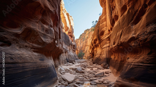 Canyon rock desert nature landscape © stocker