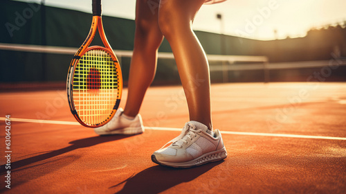 Tennis player woman illustration realistic sport sportwoman © stocker