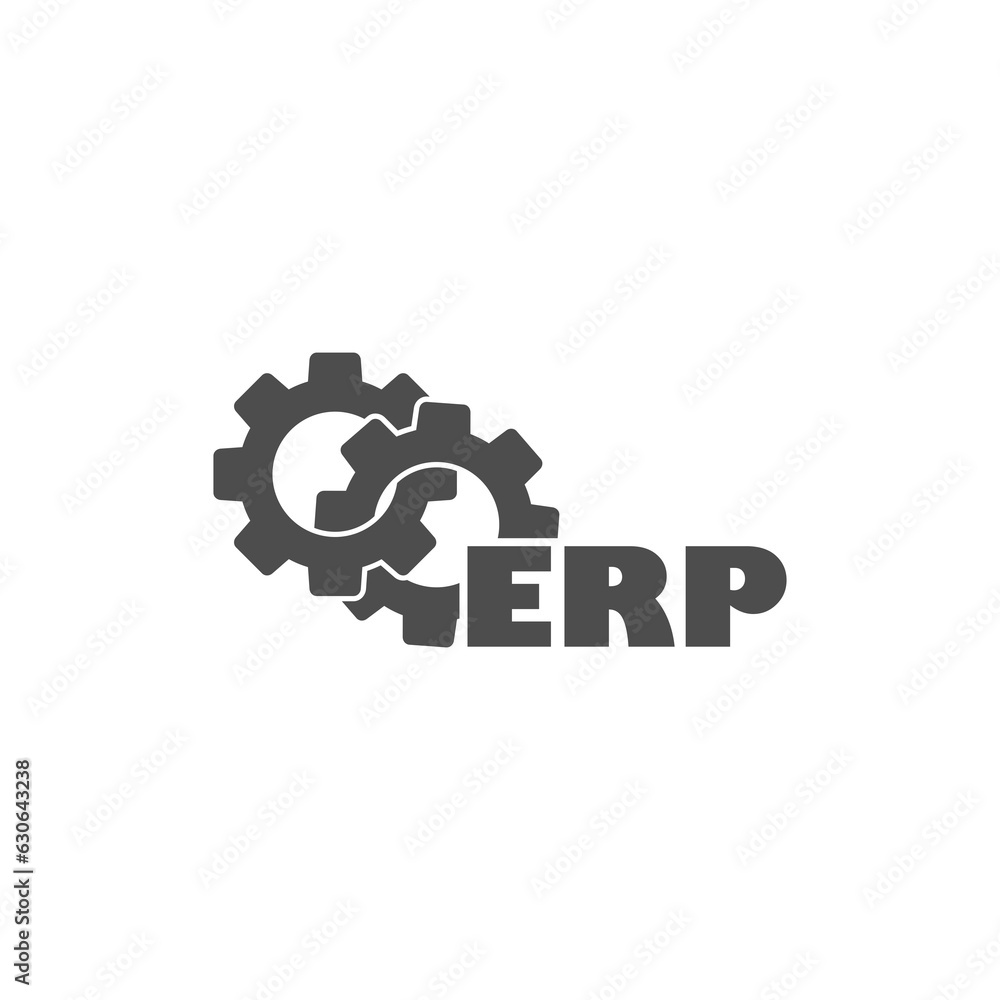 ERP icon isolated on transparent background ERP icon isolated on transparent background