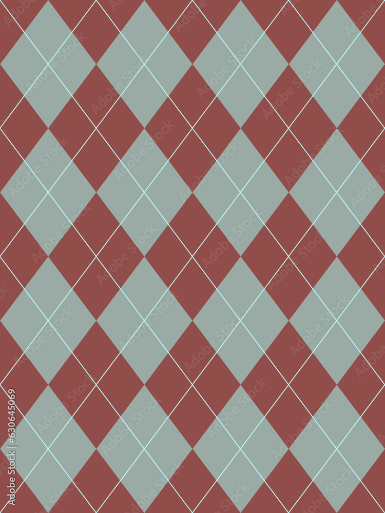 Seamless brown argyle pattern. Traditional diamond check print. Vintage seamless background. Seamless brown argyle pattern. Traditional diamond check print. Vintage seamless background.