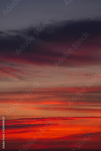 Amazing sunrise photo. Beautiful view of an orange sky during sunrise. Nature landscape photo.