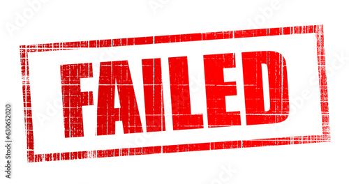 Foto failed stamp illustration design background