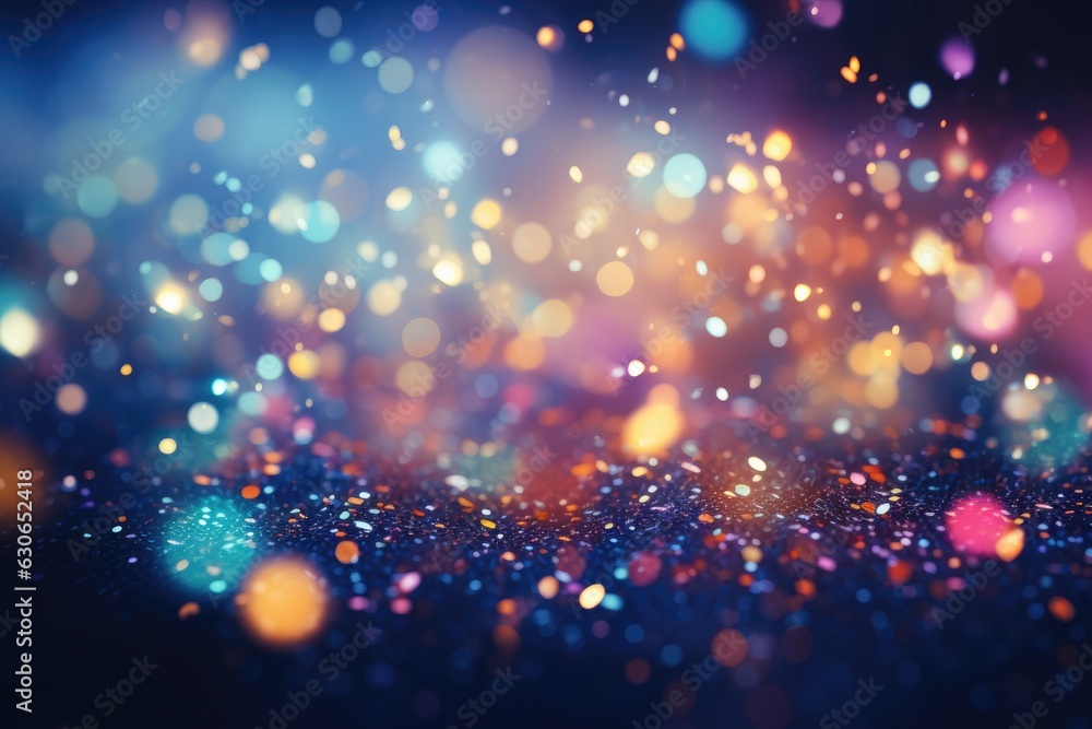 Abstract bright light glittering bokeh blur background. Generative AI Abstract bright light glittering bokeh blur background. Generative AI